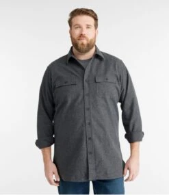 L.L.Bean Men's Chamois Shirt, Traditional Fit -Outdoor Exploration 187923 0 46