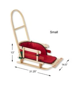 L.L.Bean Kids' Pull Sled And Cushion Set With Push Handle -Outdoor Exploration 239733 0 45