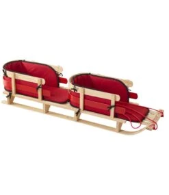 L.L.Bean Kids' Pull Sled And Cushion Set, Tandem