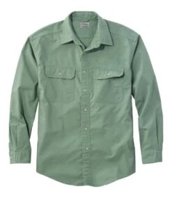 L.L.Bean Men's Sunwashed Canvas Shirt, Traditional Fit
