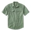 L.L.Bean Men's Sunwashed Canvas Shirt, Traditional Fit Short-Sleeve -Outdoor Exploration 270135 206 41