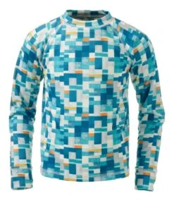 L.L.Bean Kids' Wicked Warm Midweight Long Underwear, Top Print