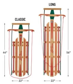 L.L.Bean Dash Runnered Sled -Outdoor Exploration 280074 0 45
