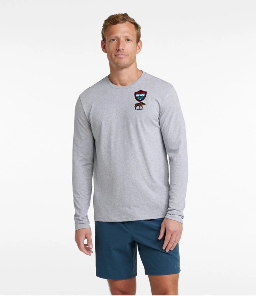 L.L.Bean Men's MIF&W Tee, Long-Sleeve Moose 4 L.L.Bean Men's MIF&W Tee, Long-Sleeve Moose - Image 2