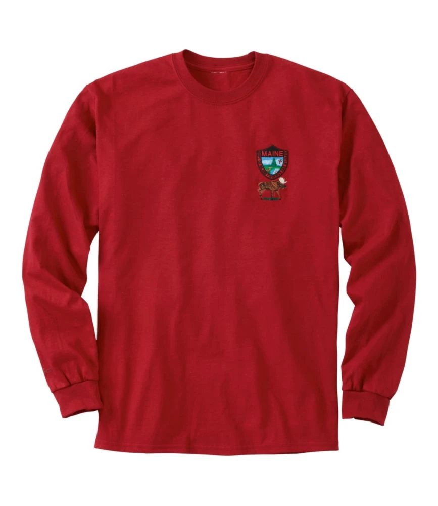L.L.Bean Men's MIF&W Tee, Long-Sleeve Moose 3 L.L.Bean Men's MIF&W Tee, Long-Sleeve Moose