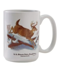 L.L.Bean MIF&W Ceramic Mug, White-Tailed Deer