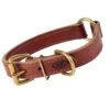 L.L.Bean Boyt High Prairie Leather Dog Collar With Safety Ring -Outdoor Exploration 285766 150 41