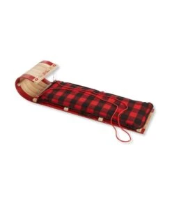 L.L.Bean Toboggan With Cushion And Buffalo Plaid Cushion Cover, Small -Outdoor Exploration 292346 0 44