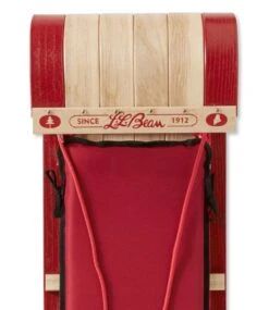 L.L.Bean Toboggan With Cushion And Buffalo Plaid Cushion Cover, Small -Outdoor Exploration 292346 0 47
