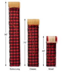 L.L.Bean Toboggan With Cushion And Buffalo Plaid Cushion Cover, Small -Outdoor Exploration 292346 0 48