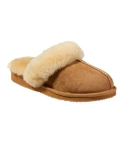 L.L.Bean Women's Wicked Good Shearling-Lined Slides -Outdoor Exploration 293107 0 48