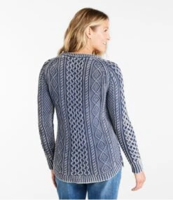 L.L.Bean Women's Signature Cotton Fisherman Tunic Sweater, Washed -Outdoor Exploration 297471 0 45