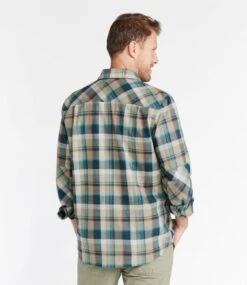 L.L.Bean Men's Katahdin Performance Flannel Shirt -Outdoor Exploration 298102 0 45
