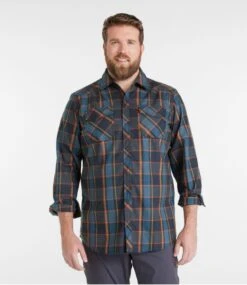 L.L.Bean Men's Katahdin Performance Flannel Shirt -Outdoor Exploration 298102 0 46