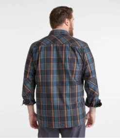 L.L.Bean Men's Katahdin Performance Flannel Shirt -Outdoor Exploration 298102 0 47