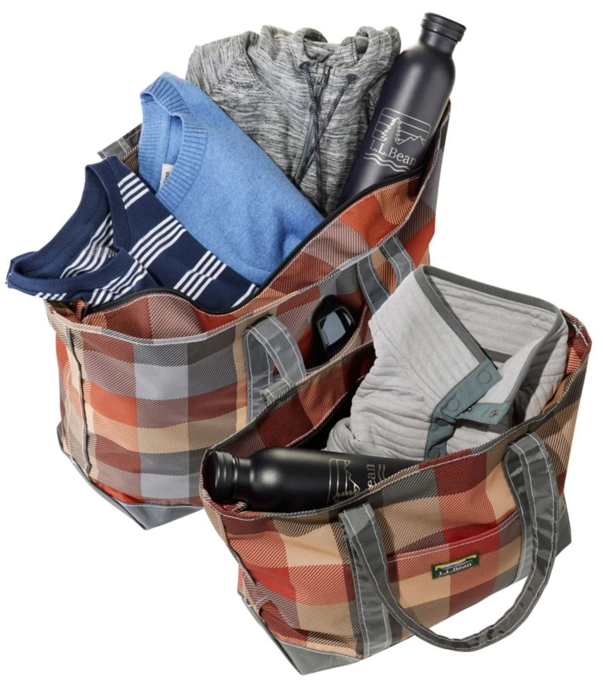 L.L.Bean Everyday Lightweight Tote, Plaid 4 L.L.Bean Everyday Lightweight Tote, Plaid - Image 2