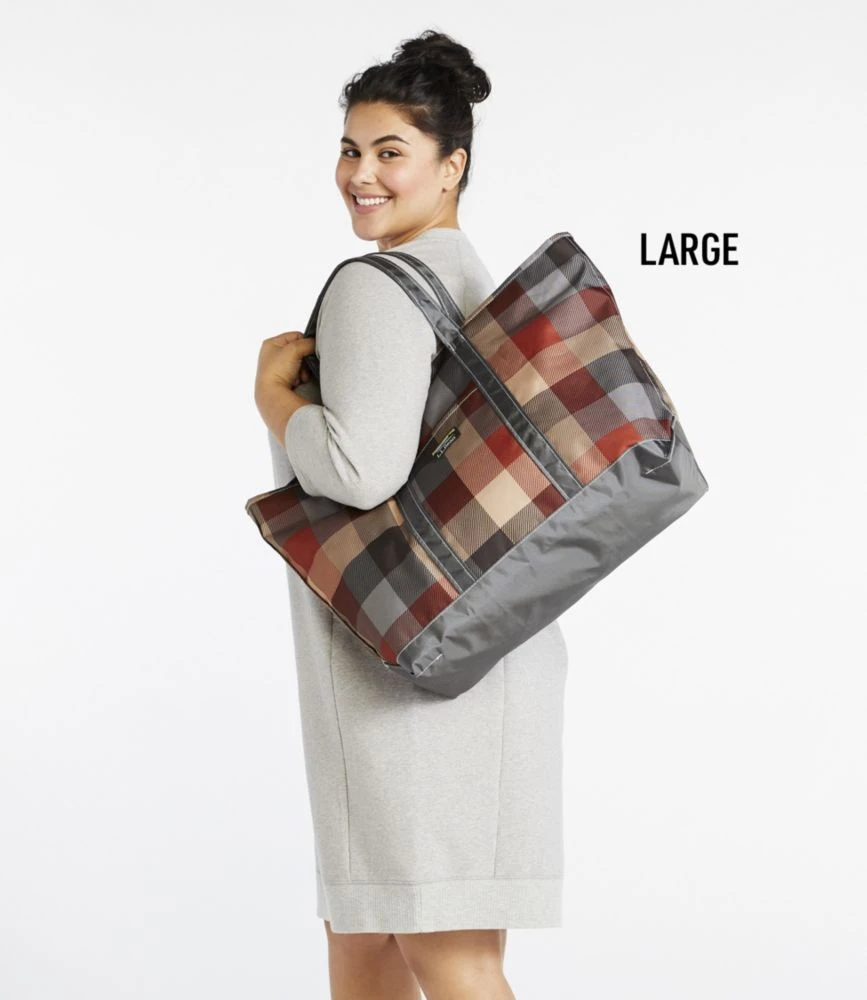 L.L.Bean Everyday Lightweight Tote, Plaid 6 L.L.Bean Everyday Lightweight Tote, Plaid - Image 4