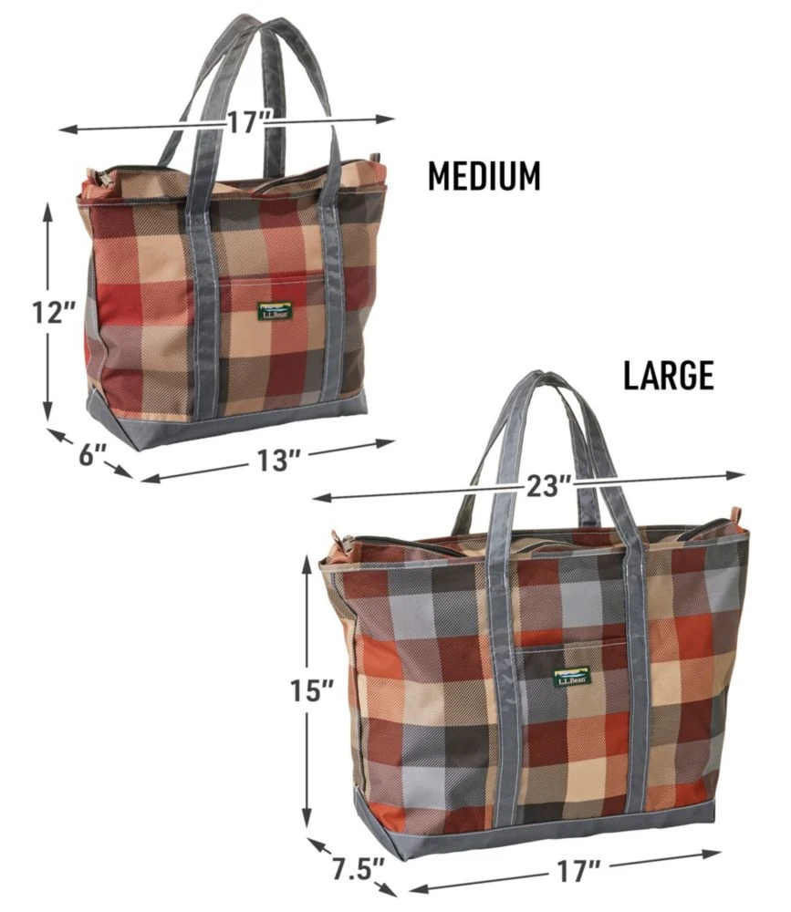 L.L.Bean Everyday Lightweight Tote, Plaid 8 L.L.Bean Everyday Lightweight Tote, Plaid - Image 6
