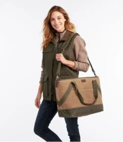 L.L.Bean Insulated Waxed-Canvas Tote, Large 11 L.L.Bean Insulated Waxed-Canvas Tote, Large -Outdoor Exploration 305947 0 47