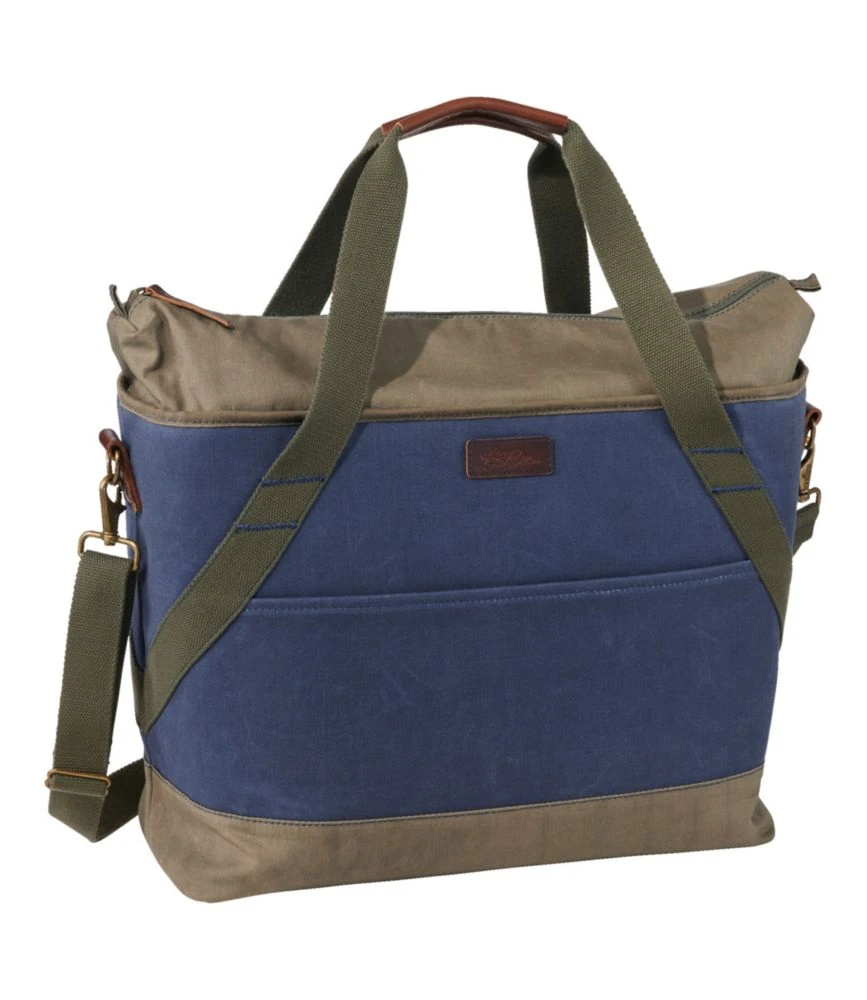 L.L.Bean Insulated Waxed-Canvas Tote, Large 3 L.L.Bean Insulated Waxed-Canvas Tote, Large