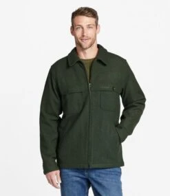 L.L.Bean Men's Maine Guide Zip-Front Jac-Shirt -Outdoor Exploration 500043 0 44