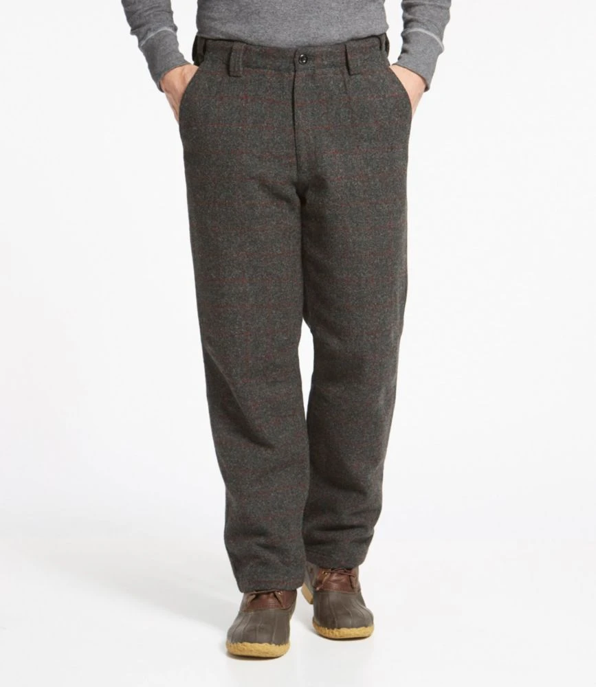 L.L.Bean Men's Maine Guide Wool Pants With PrimaLoft, Plaid 4 L.L.Bean Men's Maine Guide Wool Pants With PrimaLoft, Plaid - Image 2