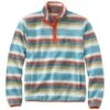 Men's L.L.Bean Sweater Fleece Pullover, Print -Outdoor Exploration 500682 53307 41