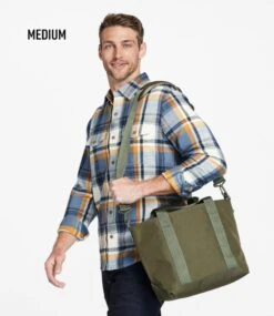 L.L.Bean Hunter's Tote Bag, Zip-Top With Shoulder Strap -Outdoor Exploration 501805 0 46
