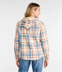 L.L.Bean Women's Scotch Plaid Flannel Shirt, Relaxed Zip Hoodie -Outdoor Exploration 502092 0 45