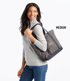 L.L.Bean Waxed-Canvas Tote Bag -Outdoor Exploration 502265 0 47