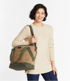 L.L.Bean Insulated Waxed-Canvas Tote, Medium 11 L.L.Bean Insulated Waxed-Canvas Tote, Medium -Outdoor Exploration 502268 0 47