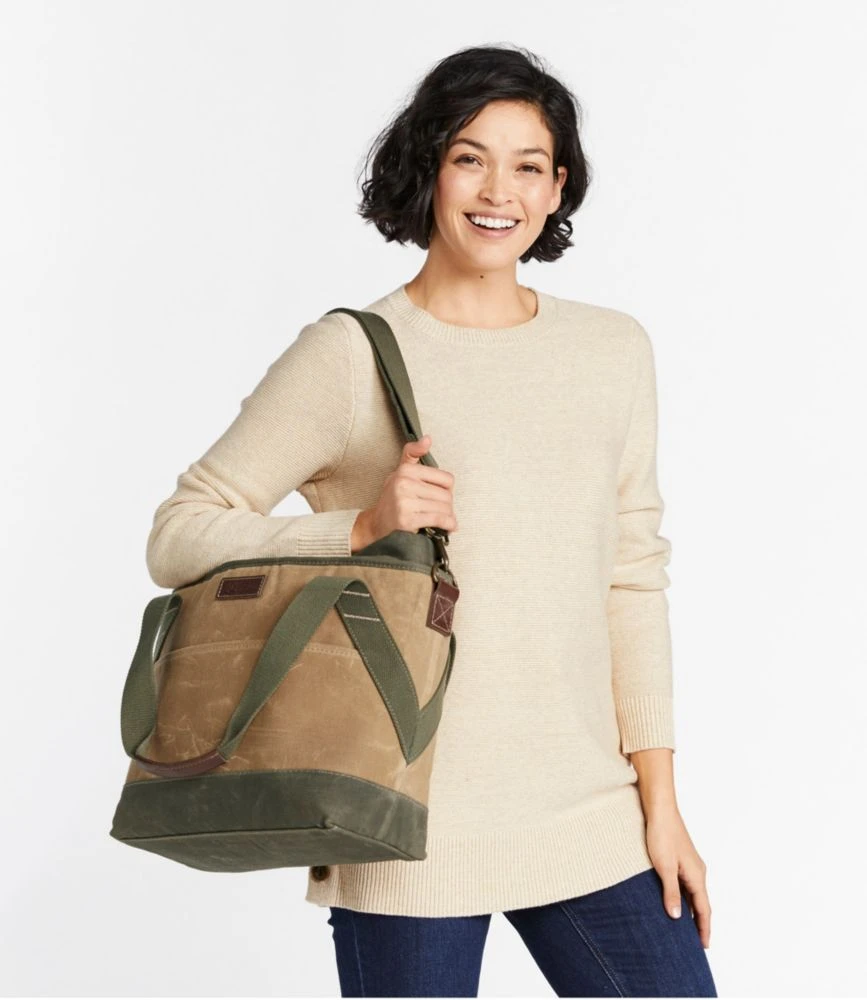 L.L.Bean Insulated Waxed-Canvas Tote, Medium 7 L.L.Bean Insulated Waxed-Canvas Tote, Medium - Image 5