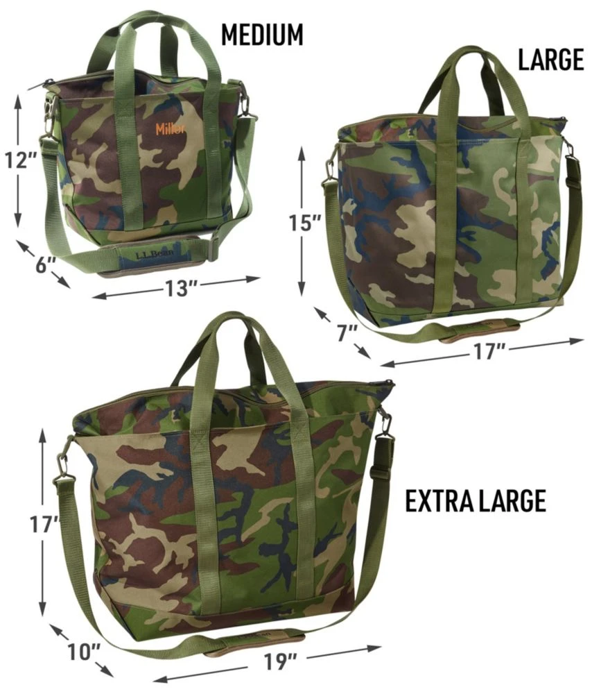 L.L.Bean Zip Hunter's Tote Bag With Strap, Camo 5 L.L.Bean Zip Hunter's Tote Bag With Strap, Camo - Image 3