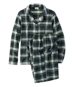 L.L.Bean Women's Scotch Plaid Flannel Pajamas