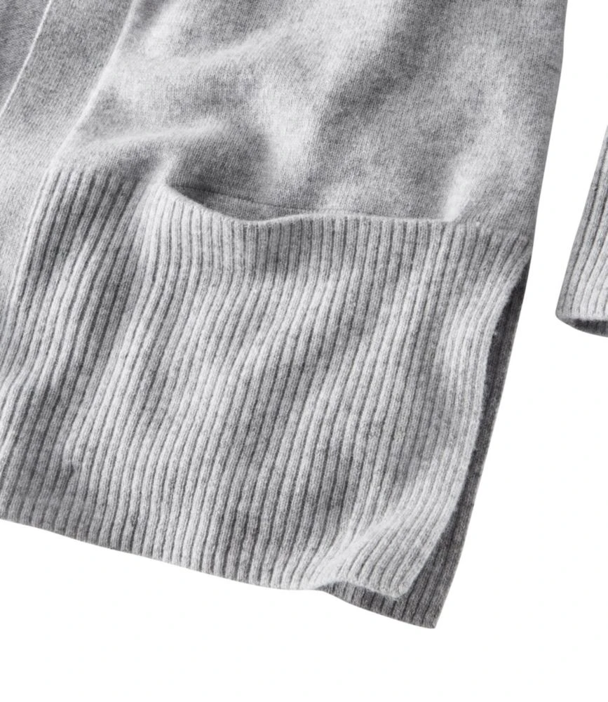 L.L.Bean Women's Classic Cashmere Open Cardigan With Pocket 6 L.L.Bean Women's Classic Cashmere Open Cardigan With Pocket - Image 4