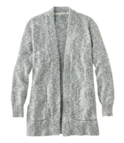 L.L.Bean Women's Cotton Ragg Sweater, Open Cardigan