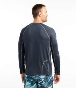 L.L.Bean Men's Swift River Cooling Rash Guard -Outdoor Exploration 503675 0 45