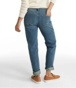 L.L.Bean Women's Signature Organic Denim Boyfriend Jeans -Outdoor Exploration 503753 0 44