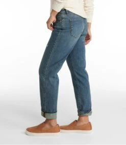 L.L.Bean Women's Signature Organic Denim Boyfriend Jeans -Outdoor Exploration 503753 0 45