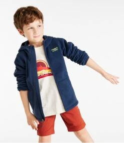 L.L.Bean Kids' Mountain Classic Fleece, Hooded -Outdoor Exploration 505068 0 46