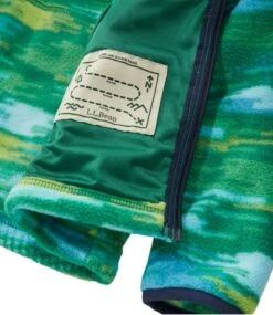 L.L.Bean Kids' Mountain Classic Fleece, Hooded, Print -Outdoor Exploration 505227 0 48