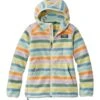 L.L.Bean Kids' Mountain Classic Fleece, Hooded, Print -Outdoor Exploration 505227 51662 41