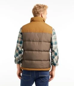 L.L.Bean Men's Mountain Classic Down Vest, Colorblock -Outdoor Exploration 505986 0 45