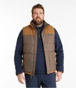 L.L.Bean Men's Mountain Classic Down Vest, Colorblock -Outdoor Exploration 505986 0 46