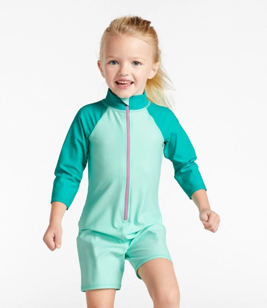 L.L.Bean Toddlers' Sun-and-Surf Bodysuit, Colorblock 4 L.L.Bean Toddlers' Sun-and-Surf Bodysuit, Colorblock - Image 2