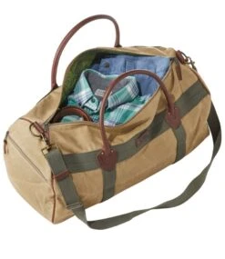 L.L.Bean Waxed Canvas Duffle, Medium -Outdoor Exploration 506531 0 46
