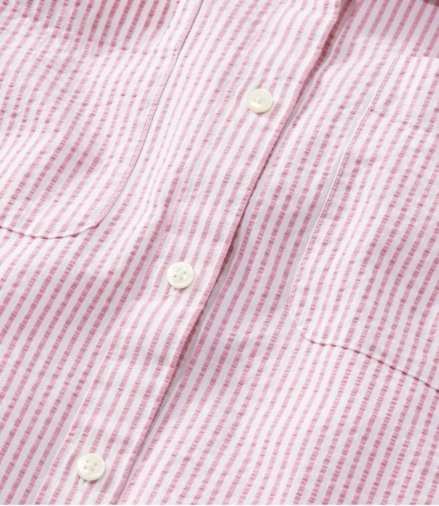 L.L.Bean Women's Vacationland Seersucker Shirt, Long-Sleeve 6 L.L.Bean Women's Vacationland Seersucker Shirt, Long-Sleeve - Image 4