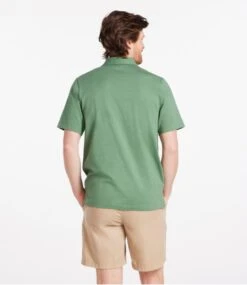 L.L.Bean Men's Lakewashed® Organic Cotton Polo, Short-Sleeve -Outdoor Exploration 506746 0 45