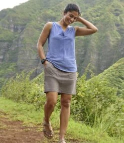 L.L.Bean Women's Vista Camp Skort -Outdoor Exploration 506780 0 70