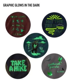 L.L.Bean Kids' Graphic Tee, Glow-in-the-Dark -Outdoor Exploration 506935 0 48